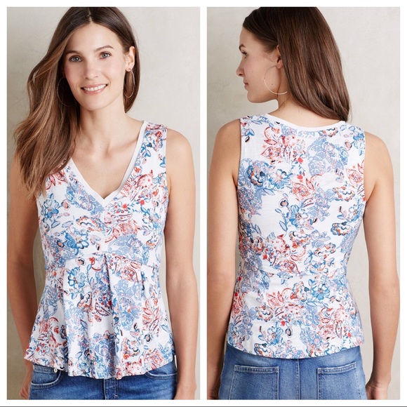 {Anthropologie} Amalia Peplum Tank - Picture 2 of 6
